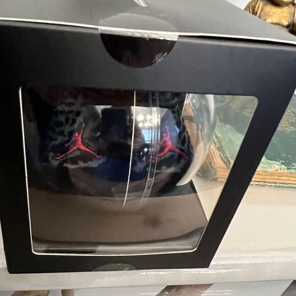 Jordan NIB Newborn Baby Booties in clear ornament. Cement and Black and red. - Picture 3 of 9